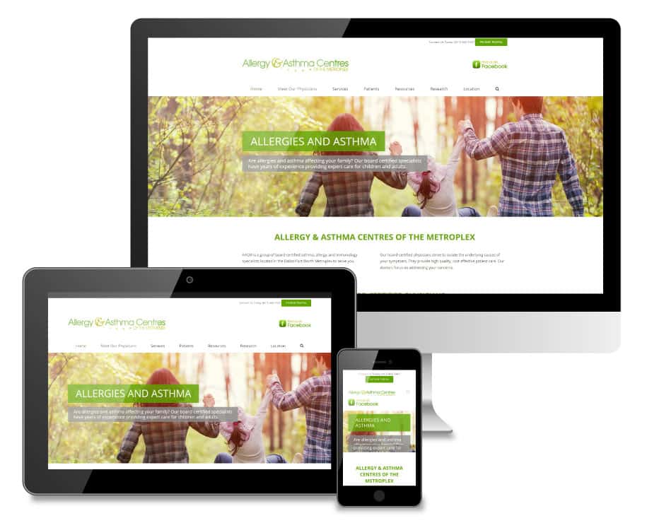 Responsive Website Design | Metroplex Allergy | Powerful Digital Marketing