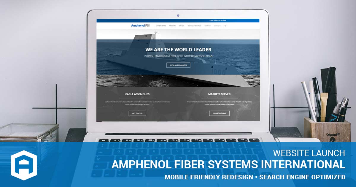 Amphenol Fiber Systems International Website Design
