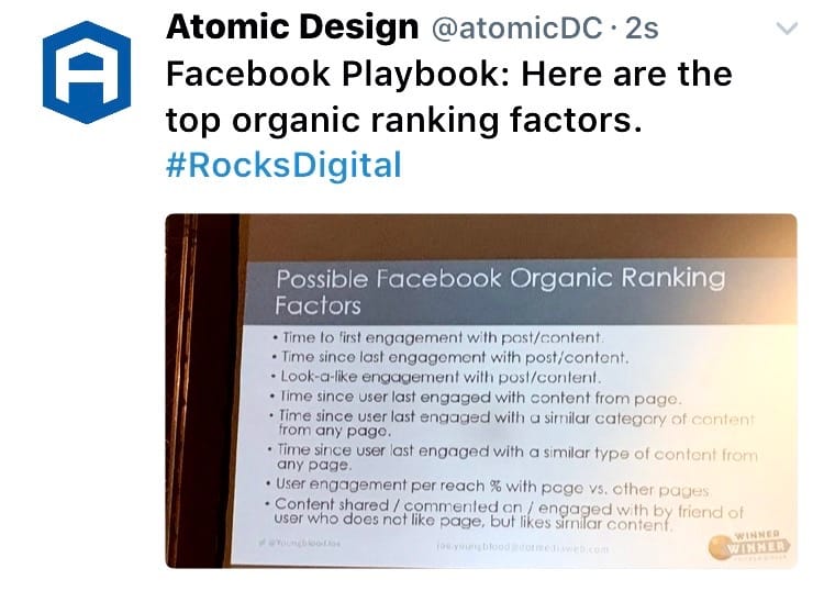 Facebook Best Practices from Digital Marketing Conference Atomic Design Agency Dallas