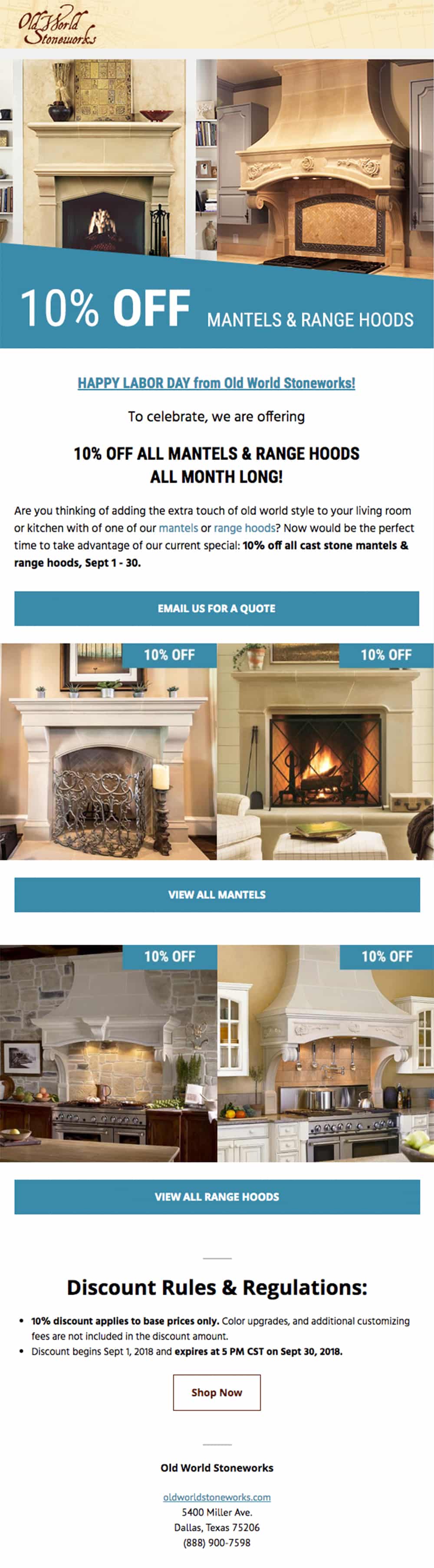 Old World Stoneworks Email Dallas Digital Agency Web Design Seo Related Projects