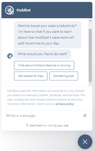 hubspot conversational bots