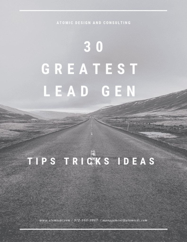Dallas website design lead generation tips and tricks