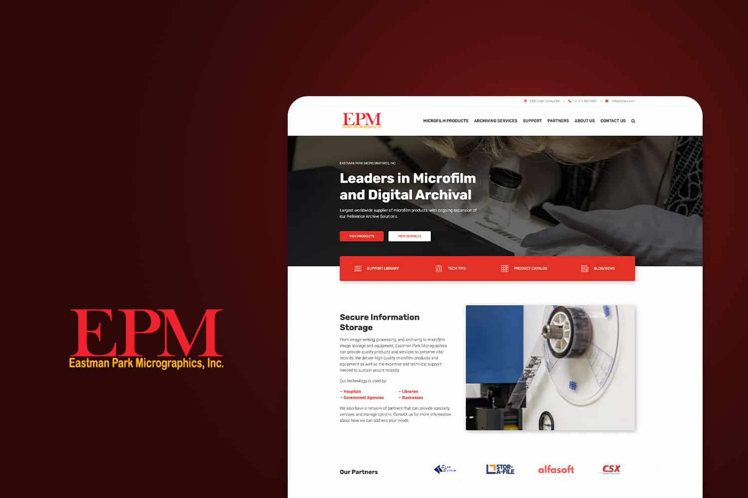 EPM homepage feature