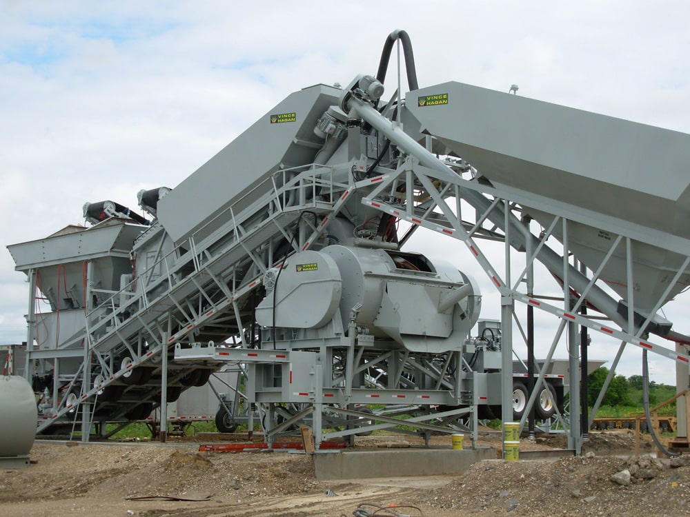 mobile concrete batching plant horizontal shaft