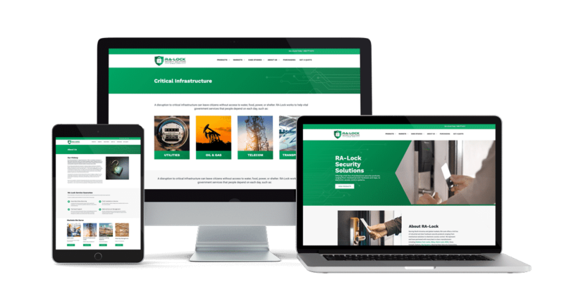 RA-Lock Security Solutions by Atomic - Web Design Portfolio for Security