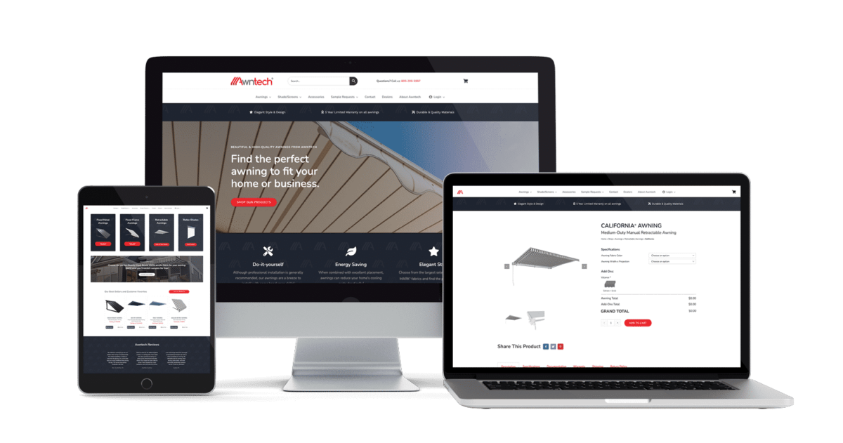 Awntech by Atomic Web Design Portfolio for Retail