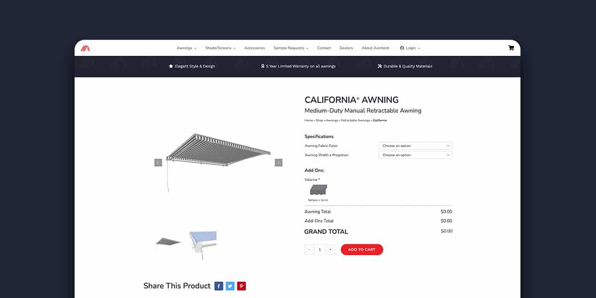 Awntech Product Page