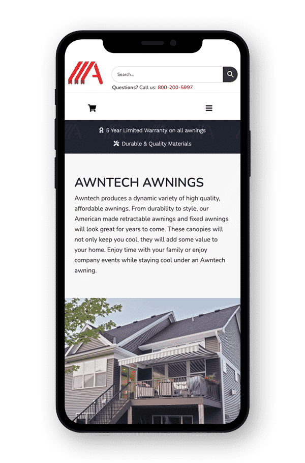 Awntech Digital Marketing Case Study Mobile Website Design