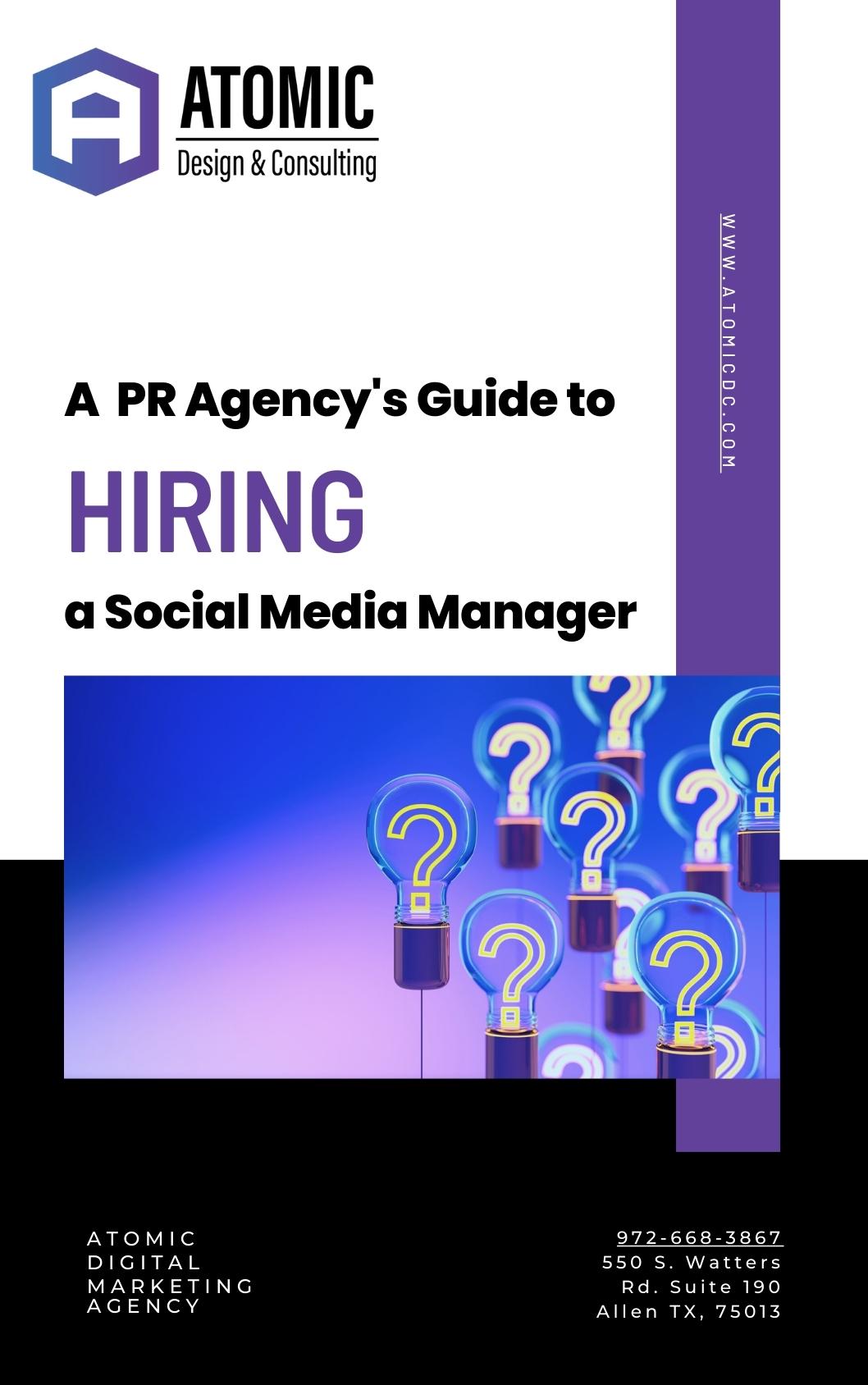 PR Agency - Social Media Hiring Guide - Atomic