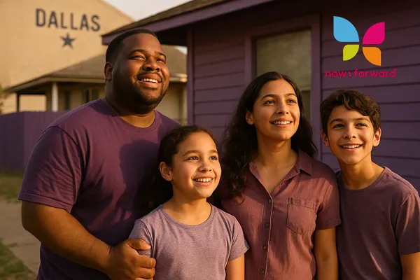 Dallas Non-profit website design agency. Now-Forward website development and branding project